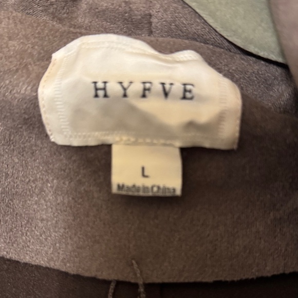 HYFVE dark tan faux suede size large Women's Jacket - Picture 2 of 6